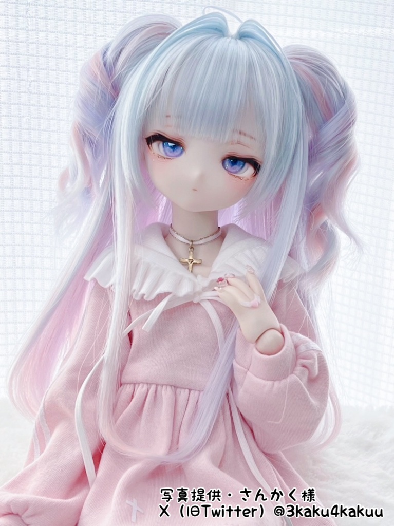 8~9インチ即納ウィッグ【インテークツインロール】MDD.DD.SDサイズ ドールウィッグ