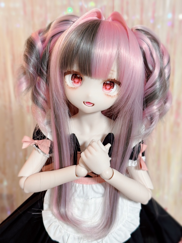8~9インチ即納ウィッグ【インテークツインロール】MDD.DD.SDサイズ ドールウィッグ
