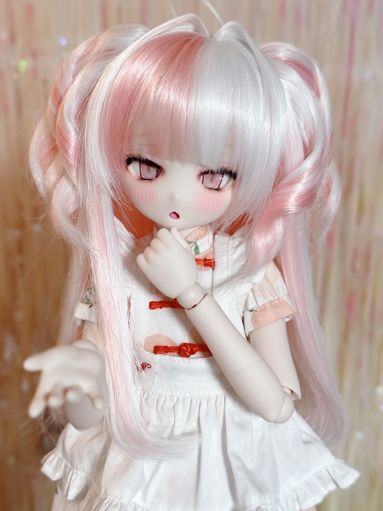 8~9インチ即納ウィッグ【インテークツインロール】MDD.DD.SDサイズ ドールウィッグ