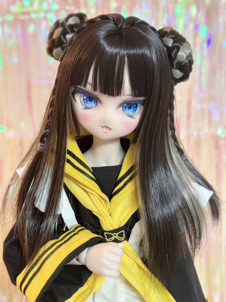 8~9インチ即納ウィッグ【おちゃいな姫カット】MDD.DD.SDサイズ ドールウィッグ