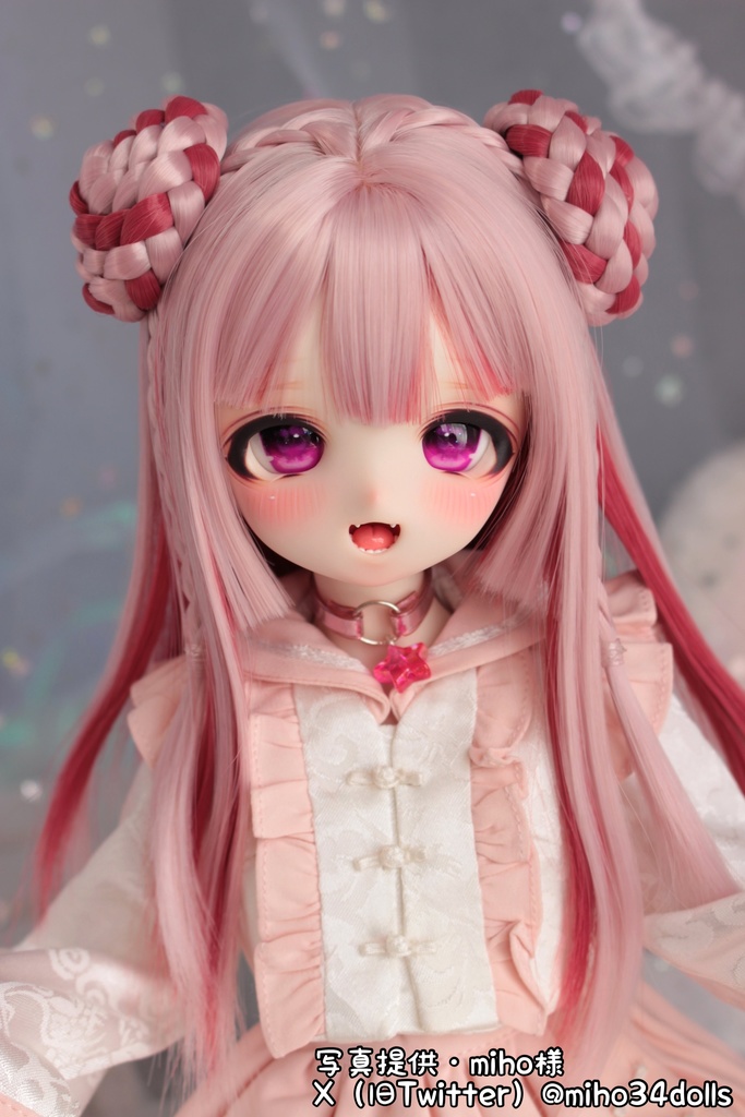 8~9インチ即納ウィッグ【おちゃいな姫カット】MDD.DD.SDサイズ ドールウィッグ