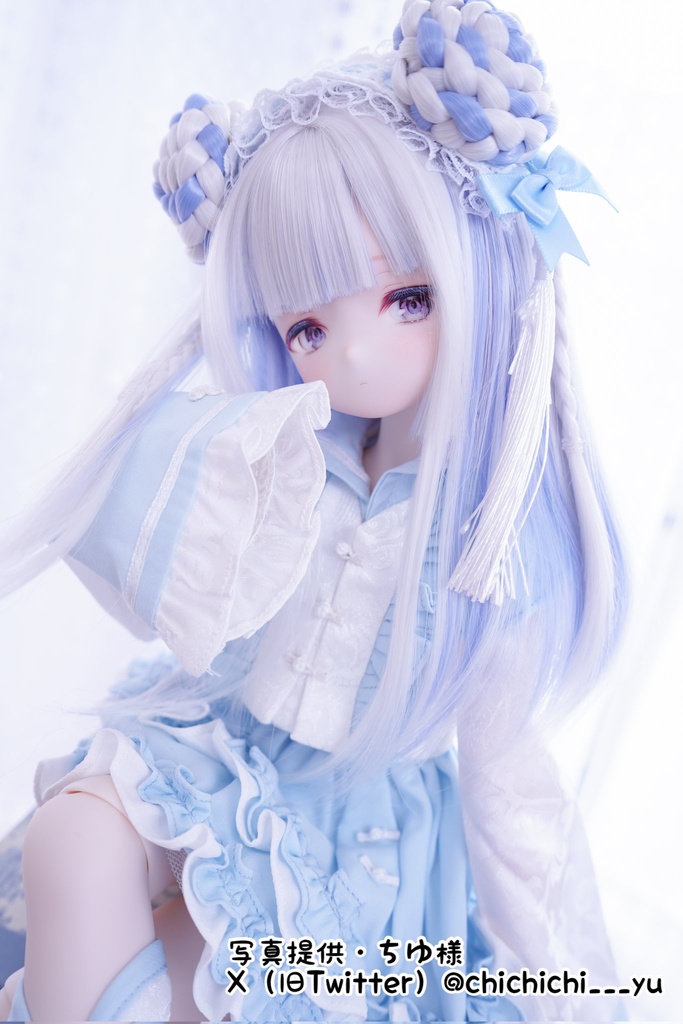 8~9インチ即納ウィッグ【おちゃいな姫カット】MDD.DD.SDサイズ ドールウィッグ