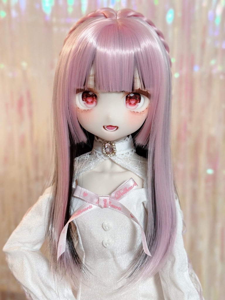 8~9インチ即納ウィッグ【おちゃいな姫カット】MDD.DD.SDサイズ ドールウィッグ