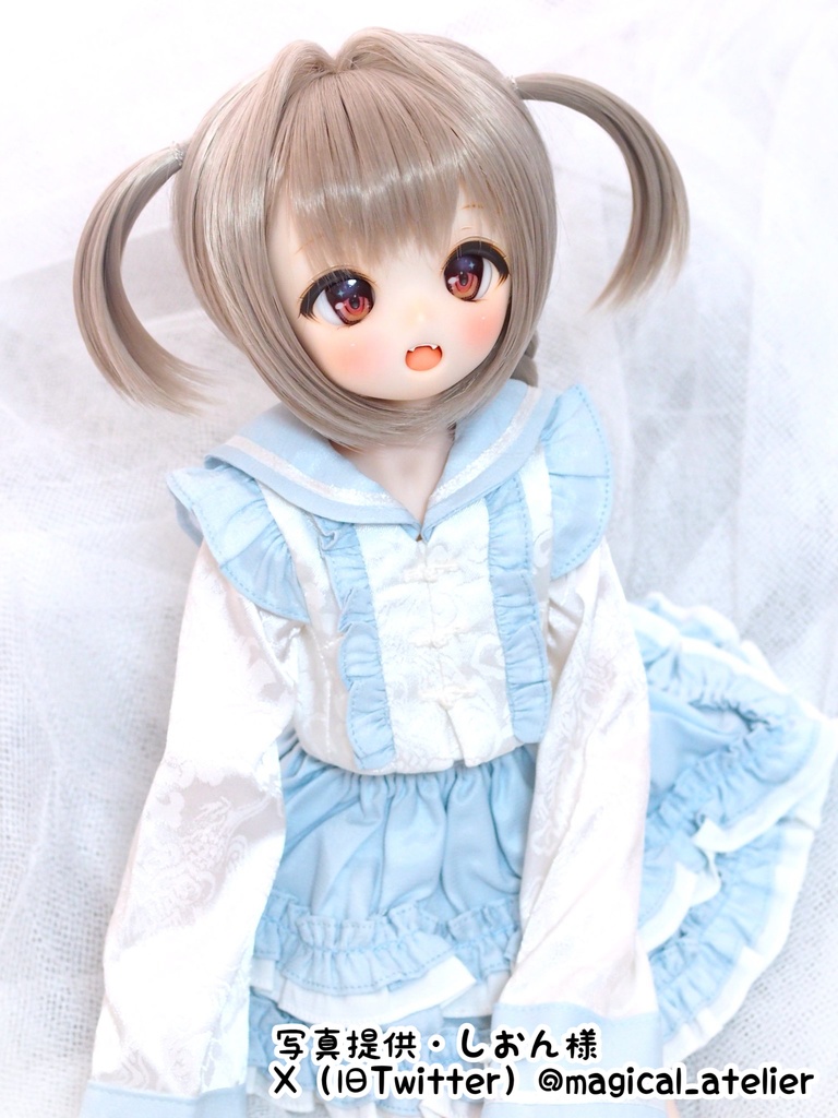 【売り切れ次第終了】ぴんく・みずいろ・くろ『おちゃいなセーラー』(1/4サイズ)