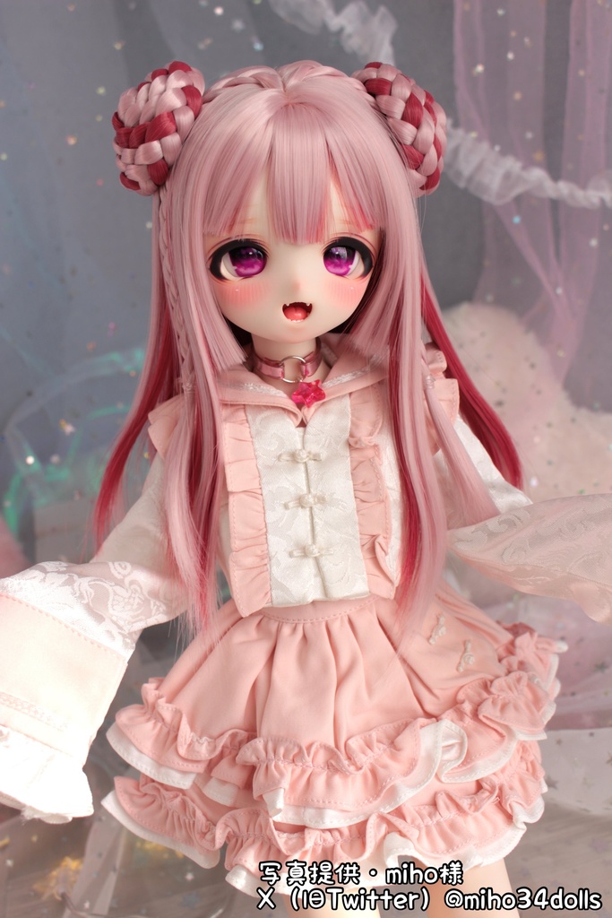 【売り切れ次第終了】ぴんく・みずいろ・くろ『おちゃいなセーラー』(1/4サイズ)