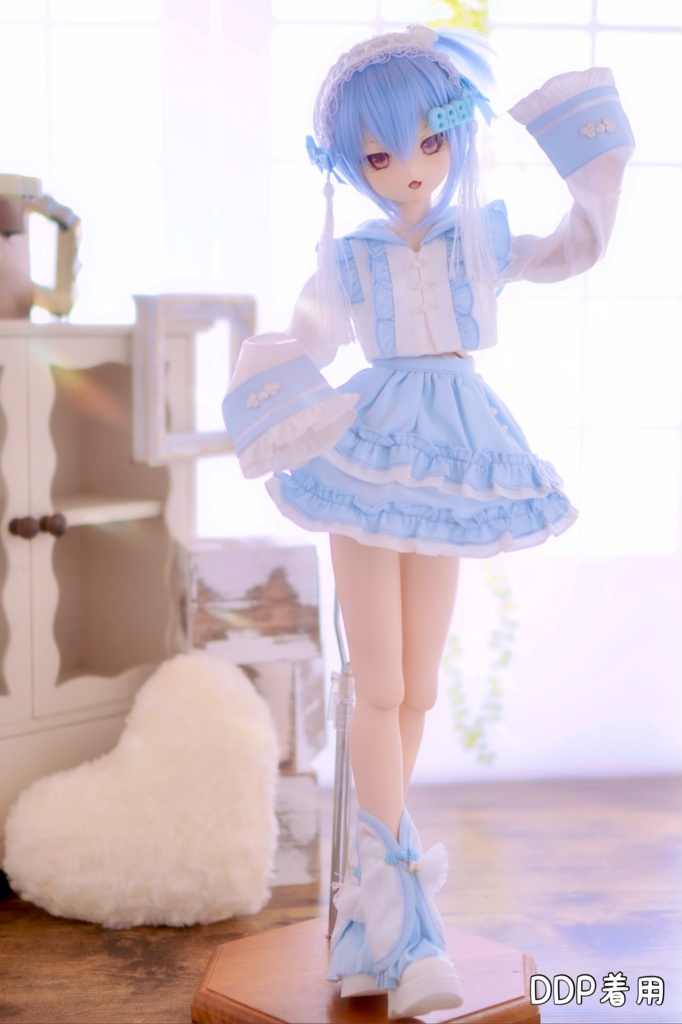 【売り切れ次第終了】ぴんく・みずいろ・くろ『おちゃいなセーラー』(1/4サイズ)