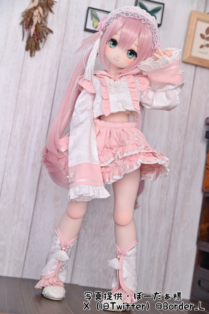 【売り切れ次第終了】ぴんく・みずいろ・くろ『おちゃいなセーラー』(1/4サイズ)