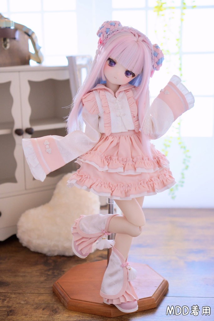 【売り切れ次第終了】ぴんく・みずいろ・くろ『おちゃいなセーラー』(1/4サイズ)