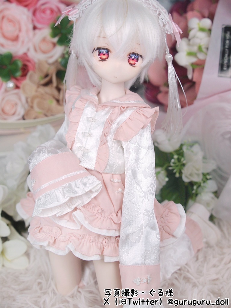 【売り切れ次第終了】ぴんく・みずいろ・くろ『おちゃいなセーラー』(1/4サイズ)