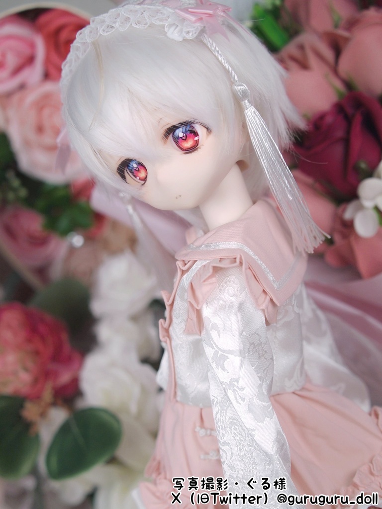 【売り切れ次第終了】ぴんく・みずいろ・くろ『おちゃいなセーラー』(1/4サイズ)