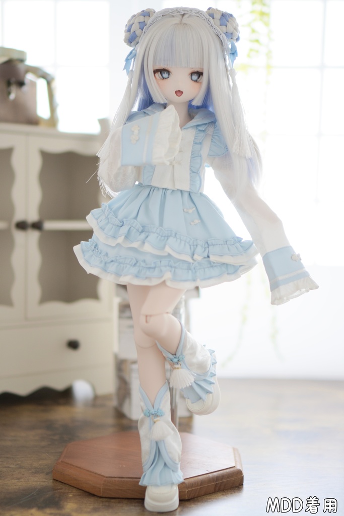 【売り切れ次第終了】ぴんく・みずいろ・くろ『おちゃいなセーラー』(1/4サイズ)