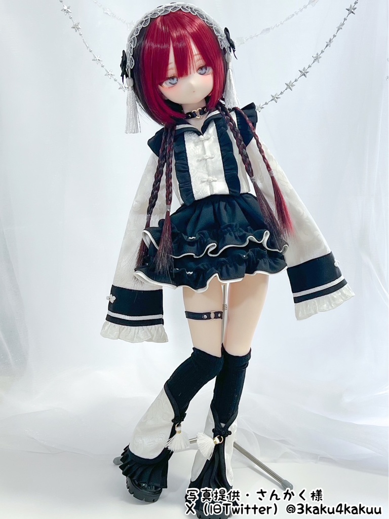 【売り切れ次第終了】ぴんく・みずいろ・くろ『おちゃいなセーラー』(1/4サイズ)