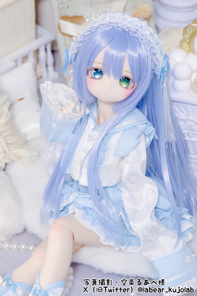 【売り切れ次第終了】ぴんく・みずいろ・くろ『おちゃいなセーラー』(1/4サイズ)