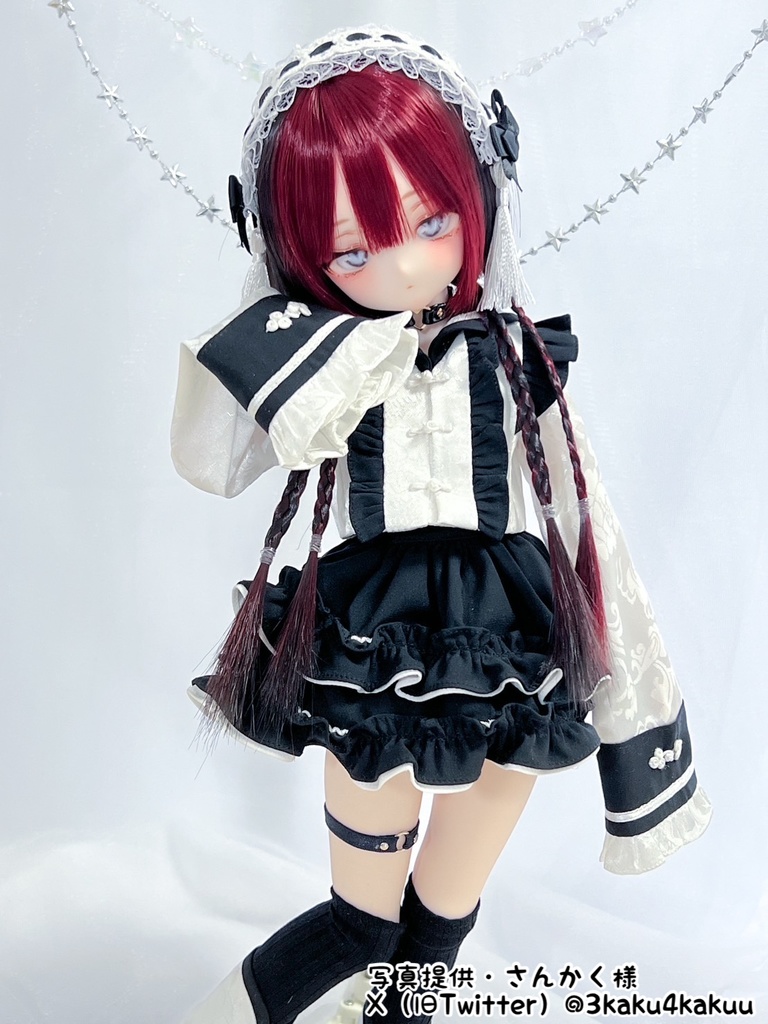 8~9インチ即納ウィッグ【ブレイドバングボブ】MDD.DD.SDサイズ ドールウィッグ