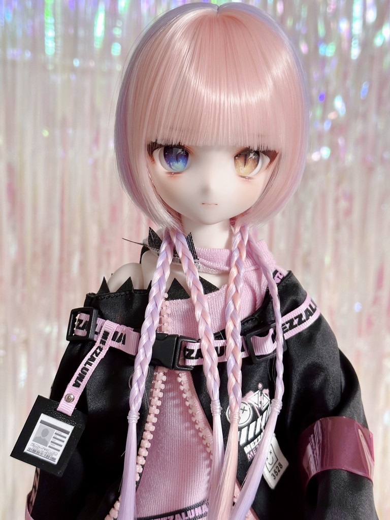 8~9インチ即納ウィッグ【ブレイドバングボブ】MDD.DD.SDサイズ ドールウィッグ