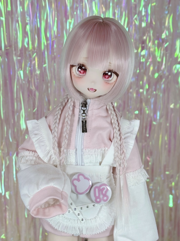 8~9インチ即納ウィッグ【ブレイドバングボブ】MDD.DD.SDサイズ ドールウィッグ