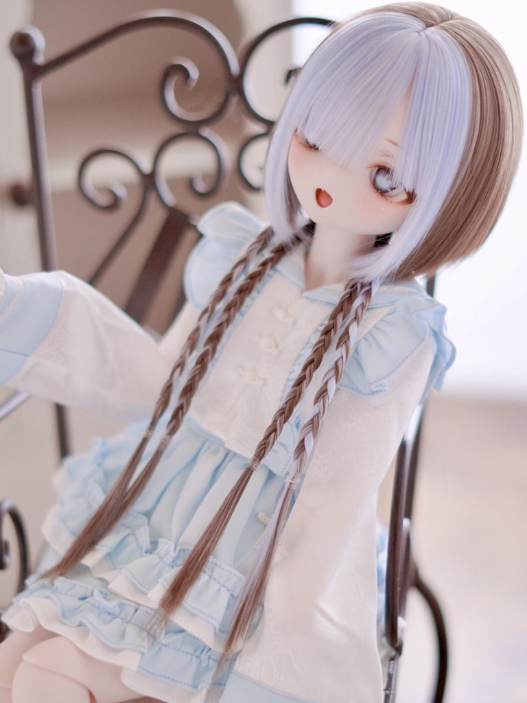 8~9インチ即納ウィッグ【ブレイドバングボブ】MDD.DD.SDサイズ ドールウィッグ