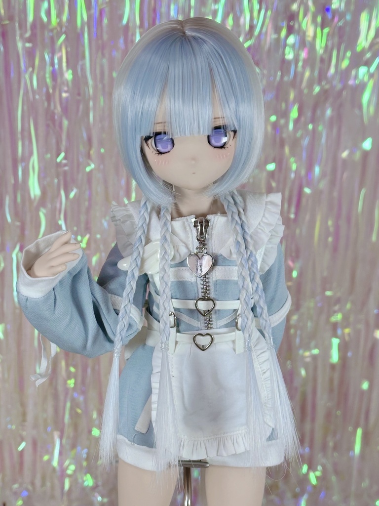 8~9インチ即納ウィッグ【ブレイドバングボブ】MDD.DD.SDサイズ ドールウィッグ