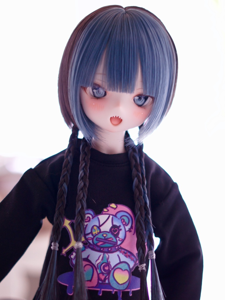 8~9インチ即納ウィッグ【ブレイドバングボブ】MDD.DD.SDサイズ ドールウィッグ