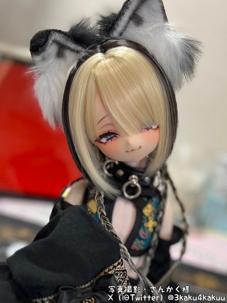 8~9インチ即納ウィッグ【ブレイドバングボブ】MDD.DD.SDサイズ ドールウィッグ