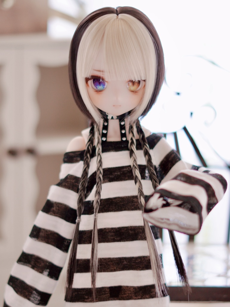 8~9インチ即納ウィッグ【ブレイドバングボブ】MDD.DD.SDサイズ ドールウィッグ