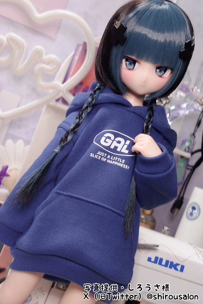 8~9インチ即納ウィッグ【ブレイドバングボブ】MDD.DD.SDサイズ ドールウィッグ