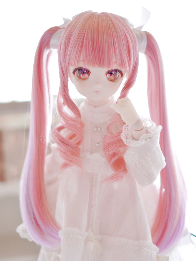 8~9インチ即納ウィッグ【メーリーツインテール】MDD.DD.SDサイズ ドールウィッグ