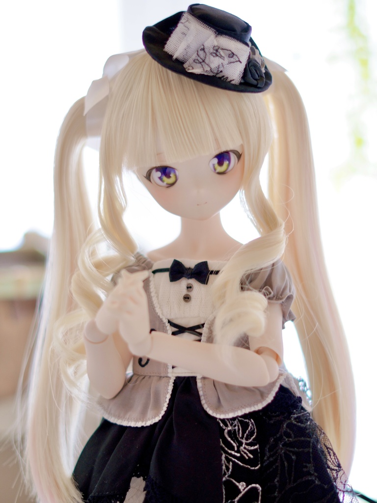 8~9インチ即納ウィッグ【メーリーツインテール】MDD.DD.SDサイズ ドールウィッグ