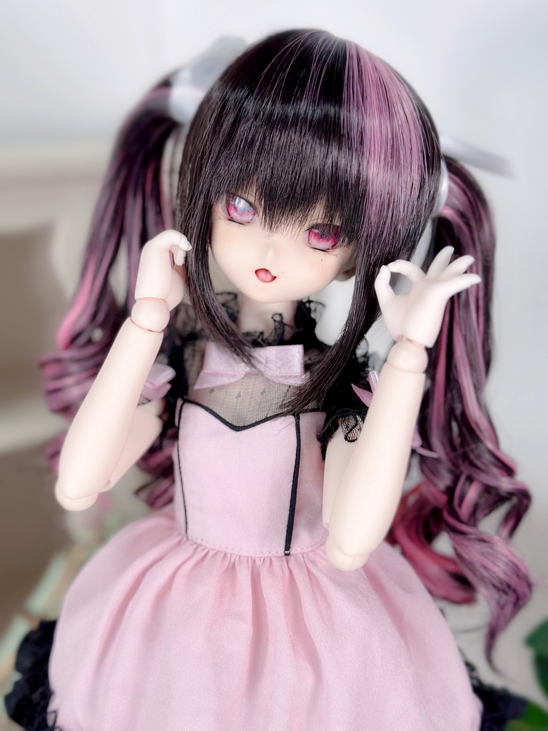 8~9インチ即納ウィッグ【シュガリーツイン】MDD.DD.SDサイズ ドールウィッグ