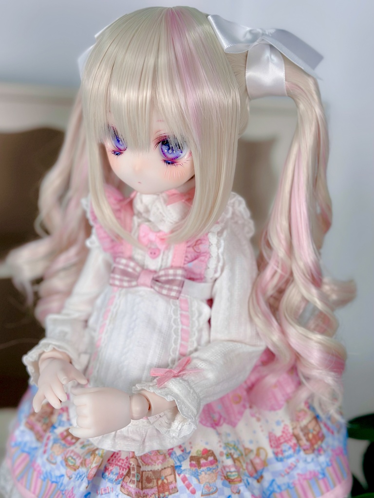 8~9インチ即納ウィッグ【シュガリーツイン】MDD.DD.SDサイズ ドールウィッグ