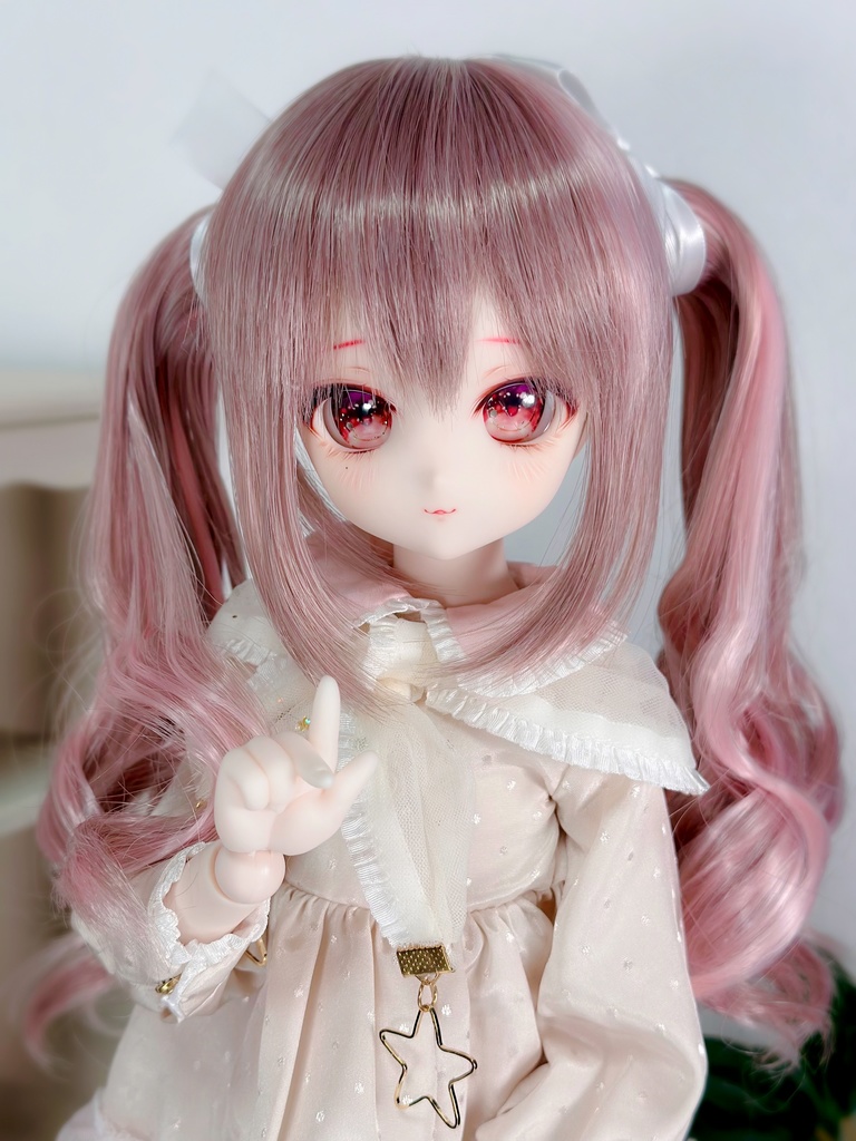 8~9インチ即納ウィッグ【シュガリーツイン】MDD.DD.SDサイズ ドールウィッグ
