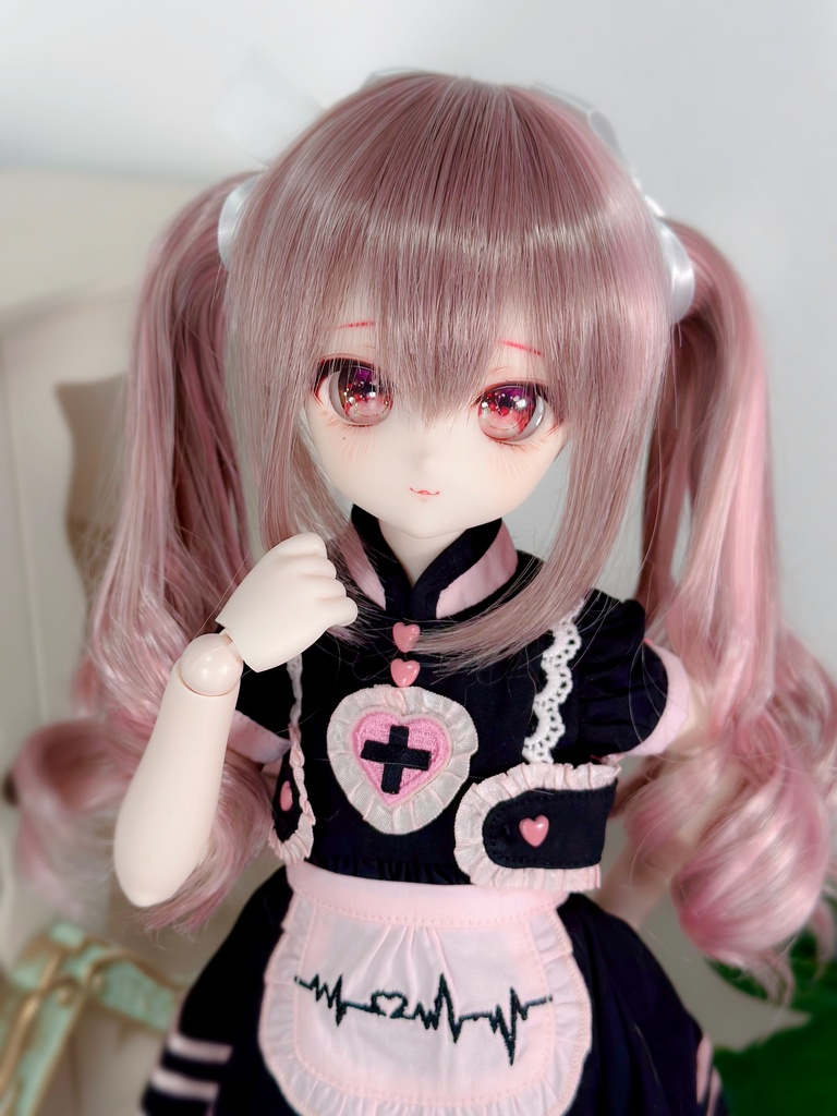 8~9インチ即納ウィッグ【シュガリーツイン】MDD.DD.SDサイズ ドールウィッグ