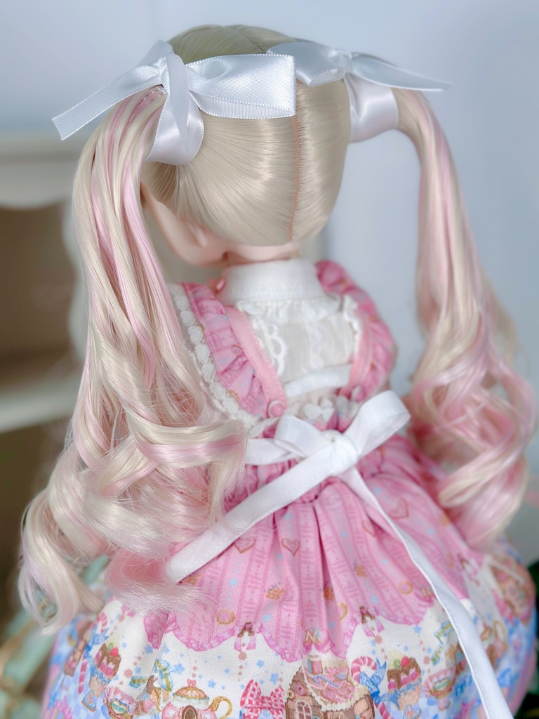8~9インチ即納ウィッグ【シュガリーツイン】MDD.DD.SDサイズ ドールウィッグ
