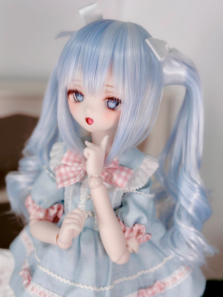 8~9インチ即納ウィッグ【シュガリーツイン】MDD.DD.SDサイズ ドールウィッグ