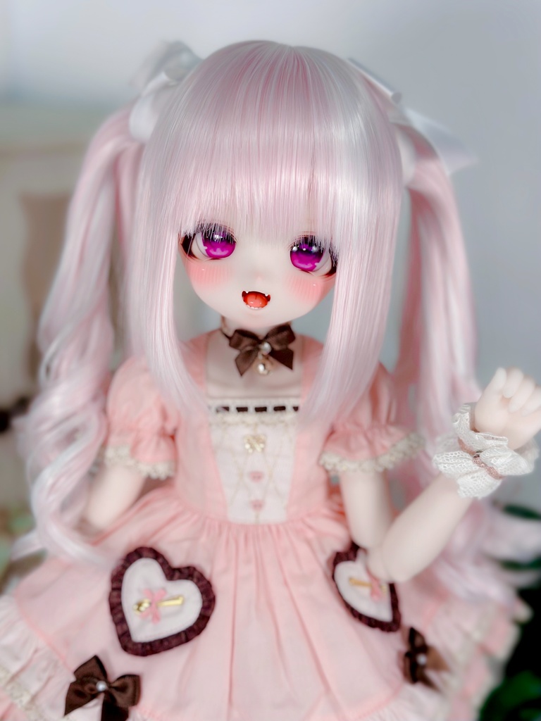 8~9インチ即納ウィッグ【シュガリーツイン】MDD.DD.SDサイズ ドールウィッグ