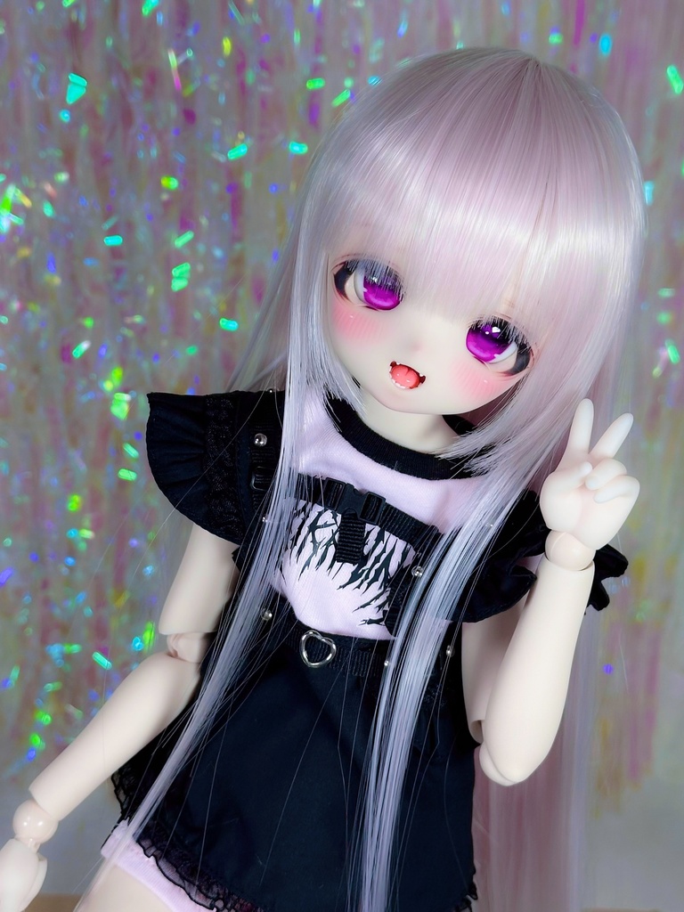 【9/27(土)21時〜通販開始】 8~9インチ即納ウィッグ【ナチュラルシャギー姫カット】MDD.DD.SDサイズ ドールウィッグ