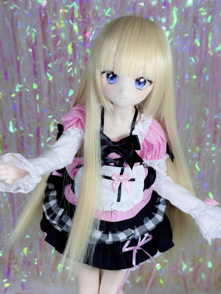 【9/27(土)21時〜通販開始】 8~9インチ即納ウィッグ【ナチュラルシャギー姫カット】MDD.DD.SDサイズ ドールウィッグ