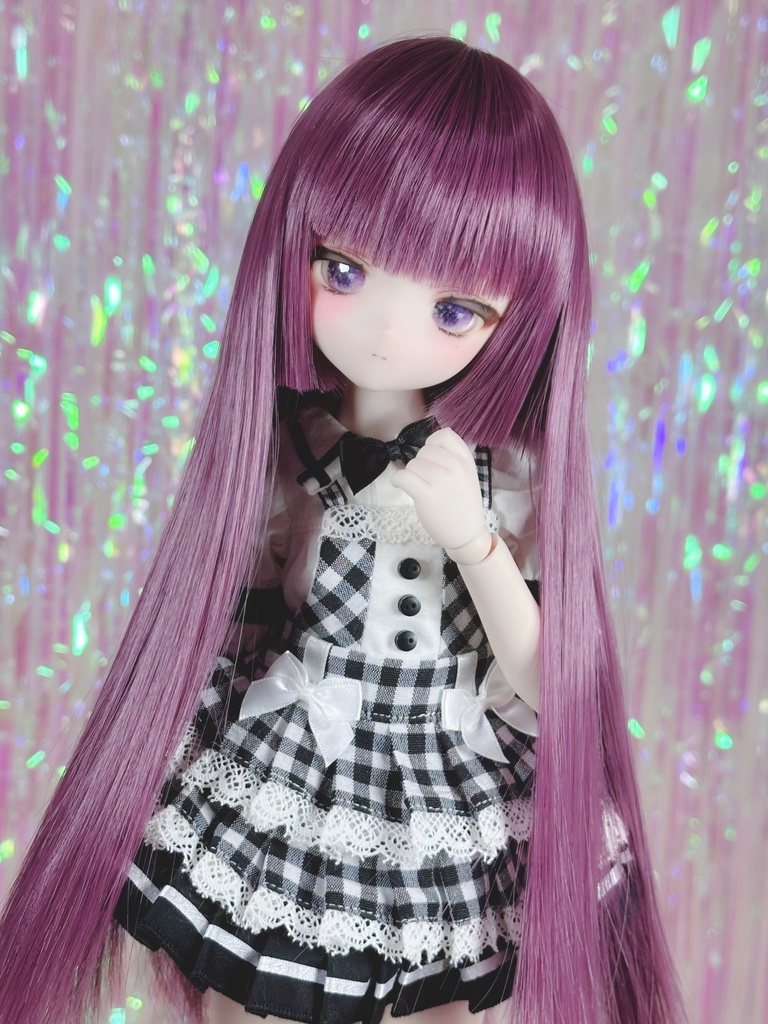 【9/27(土)21時〜通販開始】 8~9インチ即納ウィッグ【ナチュラルシャギー姫カット】MDD.DD.SDサイズ ドールウィッグ