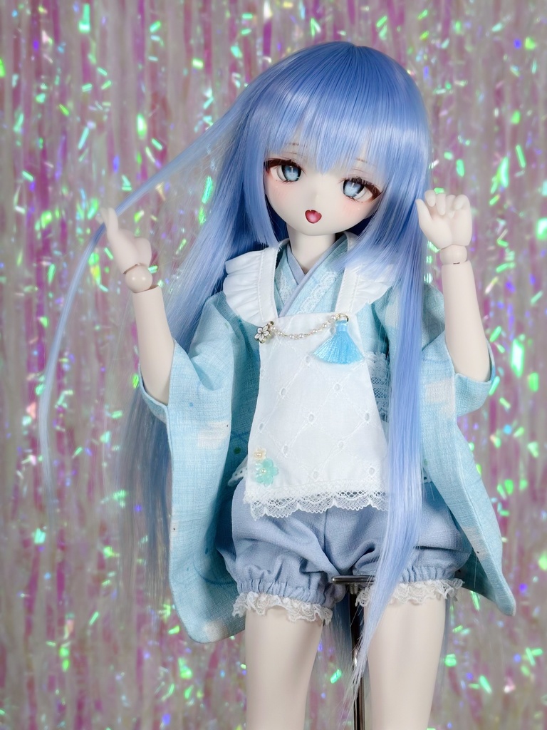 【9/27(土)21時〜通販開始】 8~9インチ即納ウィッグ【ナチュラルシャギー姫カット】MDD.DD.SDサイズ ドールウィッグ