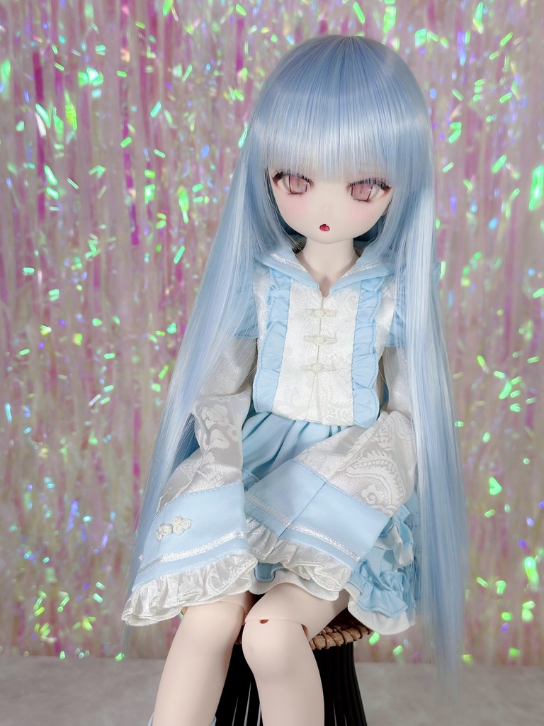【9/27(土)21時〜通販開始】 8~9インチ即納ウィッグ【ナチュラルシャギー姫カット】MDD.DD.SDサイズ ドールウィッグ