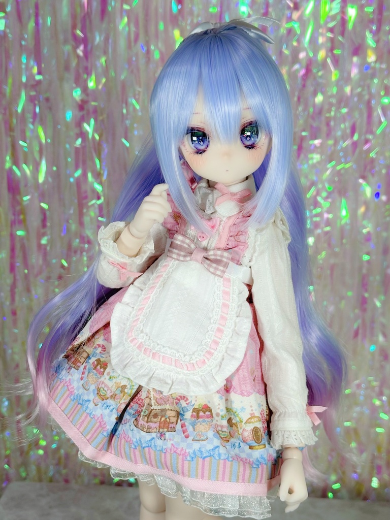 【9/27(土)21時〜通販開始】 8~9インチ即納ウィッグ【エアリーポニーテール】MDD.DD.SDサイズ ドールウィッグ