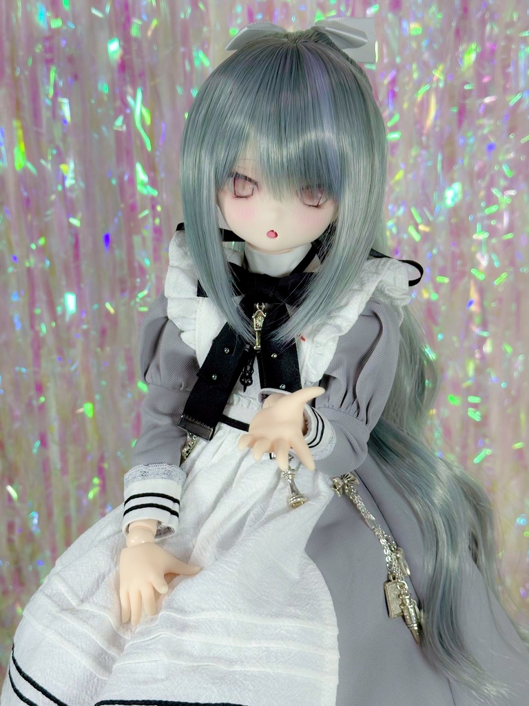 【9/27(土)21時〜通販開始】 8~9インチ即納ウィッグ【エアリーポニーテール】MDD.DD.SDサイズ ドールウィッグ