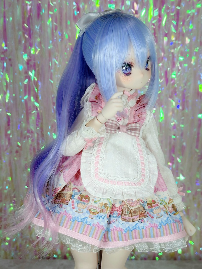 【9/27(土)21時〜通販開始】 8~9インチ即納ウィッグ【エアリーポニーテール】MDD.DD.SDサイズ ドールウィッグ