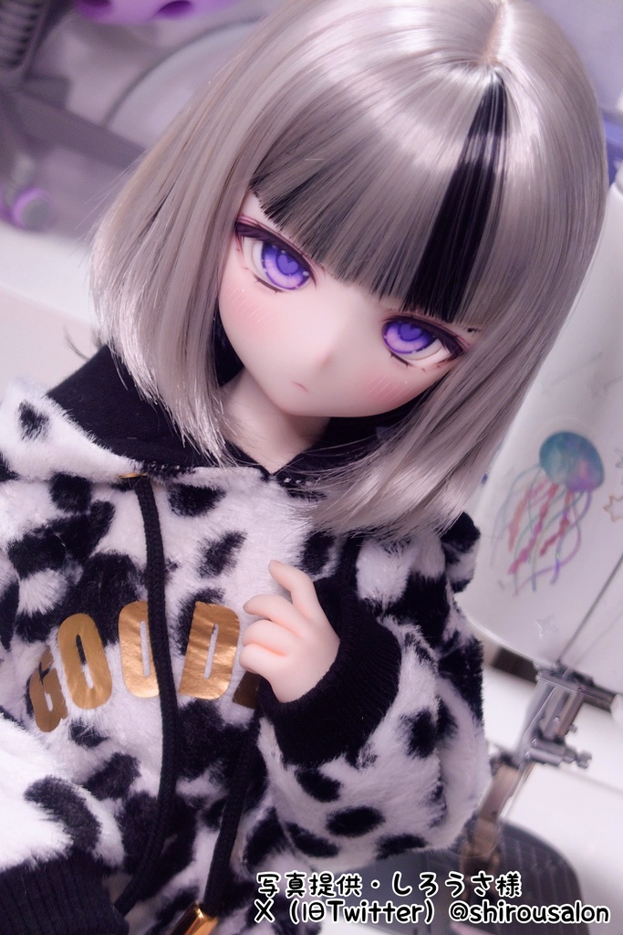 【9/27(土)21時〜通販開始】8~9インチ即納ウィッグ【くらげヘア】MDD.DD.SDサイズ ドールウィッグ