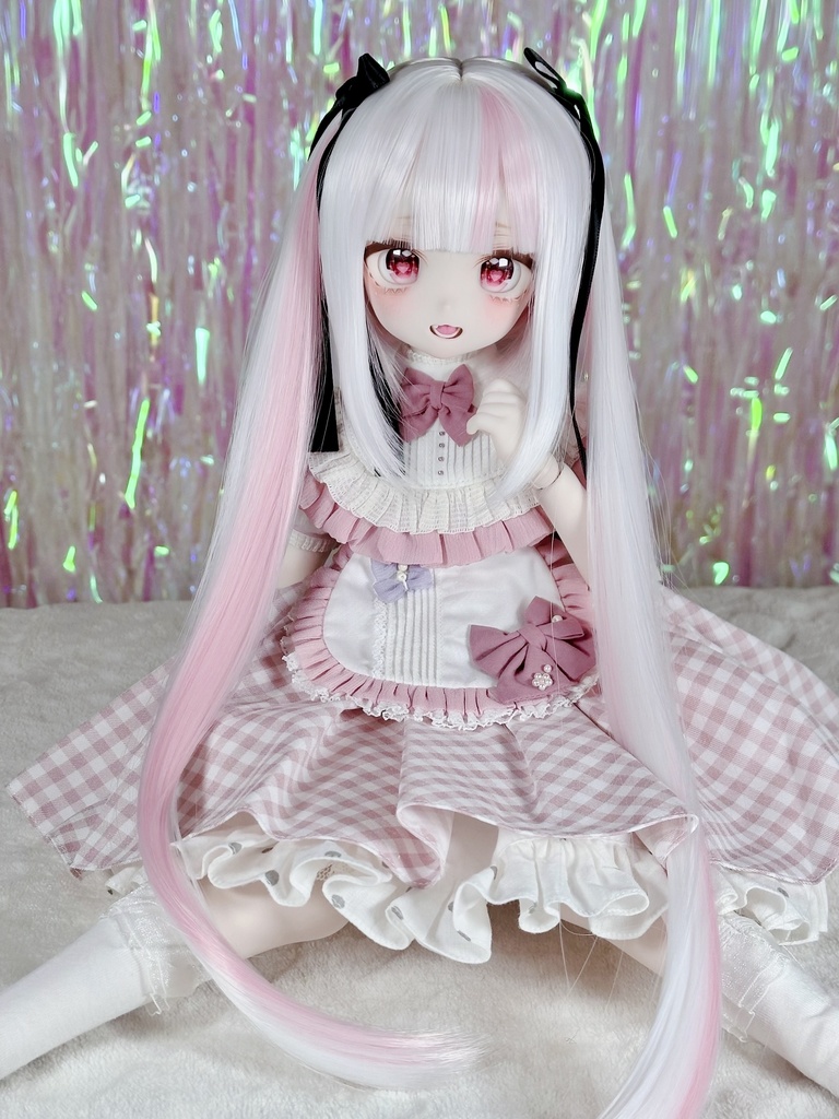 8~9インチ即納ウィッグ【降臨♡えんじぇるツイン 】MDD.DD.SDサイズ ドールウィッグ