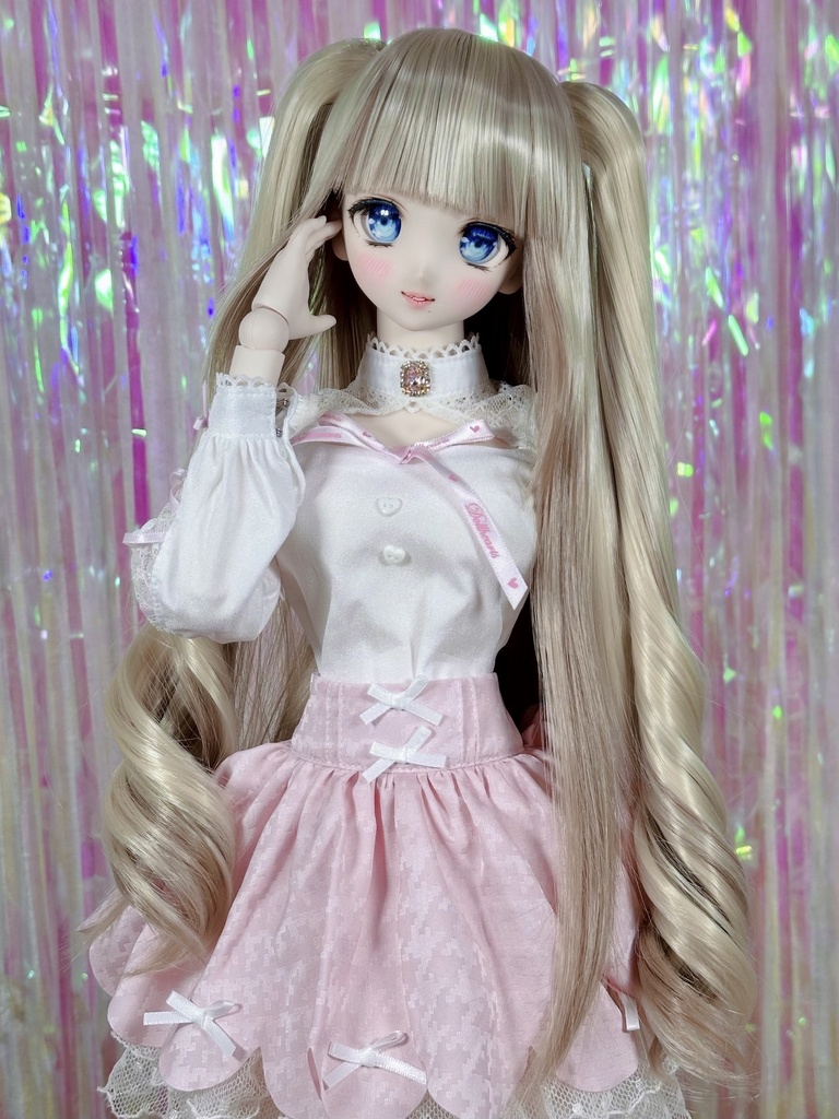 8~9インチ即納ウィッグ【ロイヤルツインロール】MDD.DD.SDサイズ ドールウィッグ