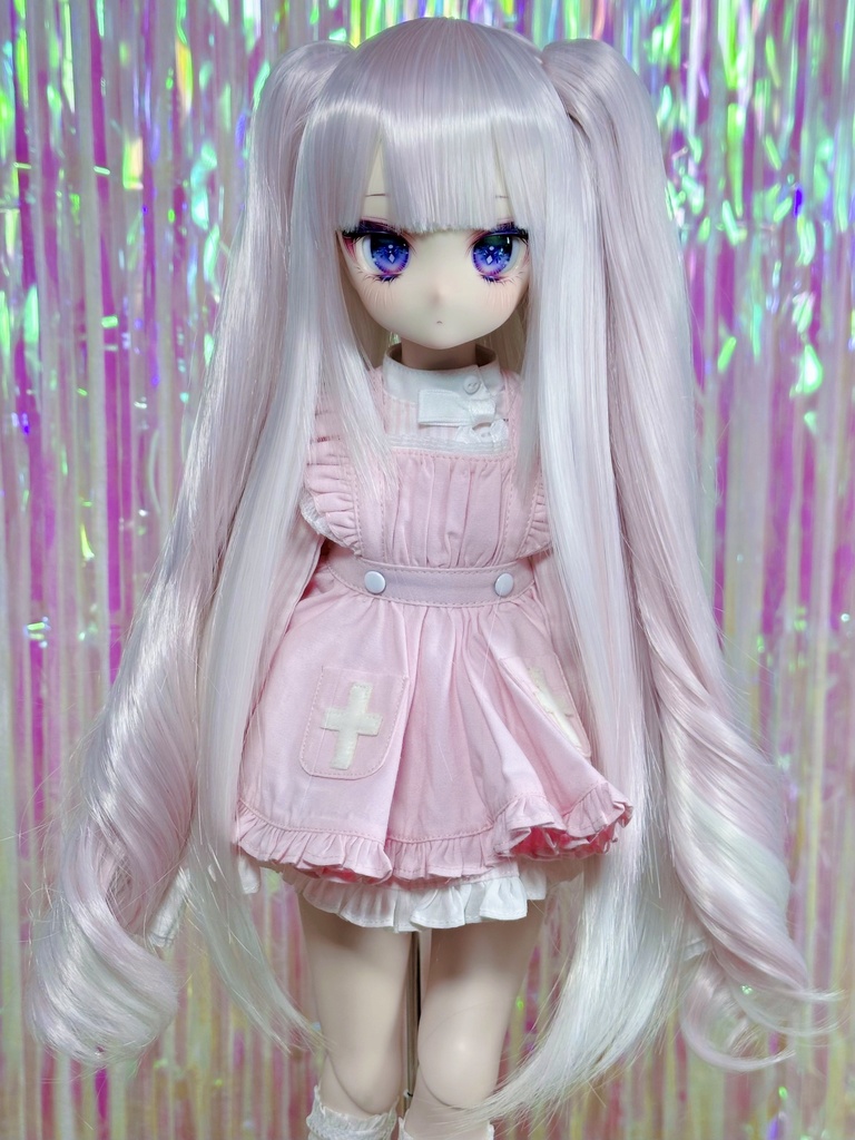 8~9インチ即納ウィッグ【ロイヤルツインロール】MDD.DD.SDサイズ ドールウィッグ