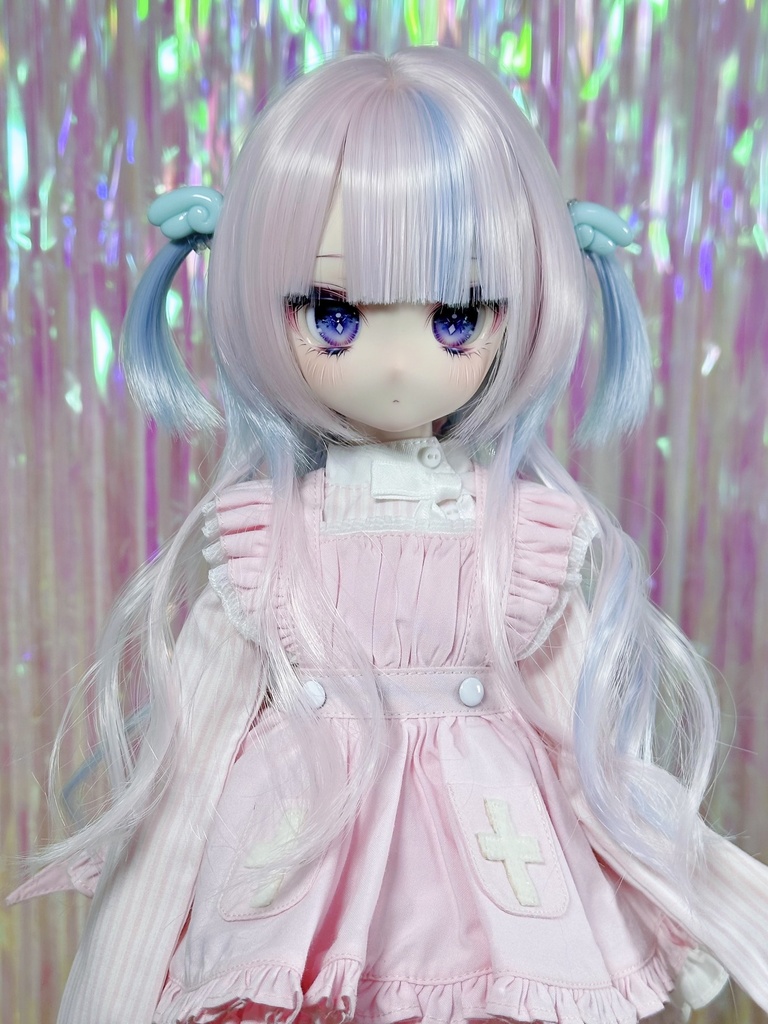 8~9インチ即納ウィッグ【ジェリーハーフツイン】MDD.DD.SDサイズ ドールウィッグ