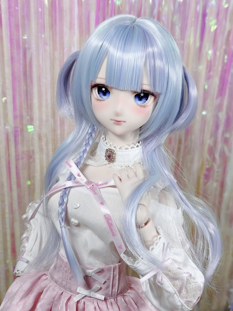8~9インチ即納ウィッグ【ジェリーハーフツイン】MDD.DD.SDサイズ ドールウィッグ