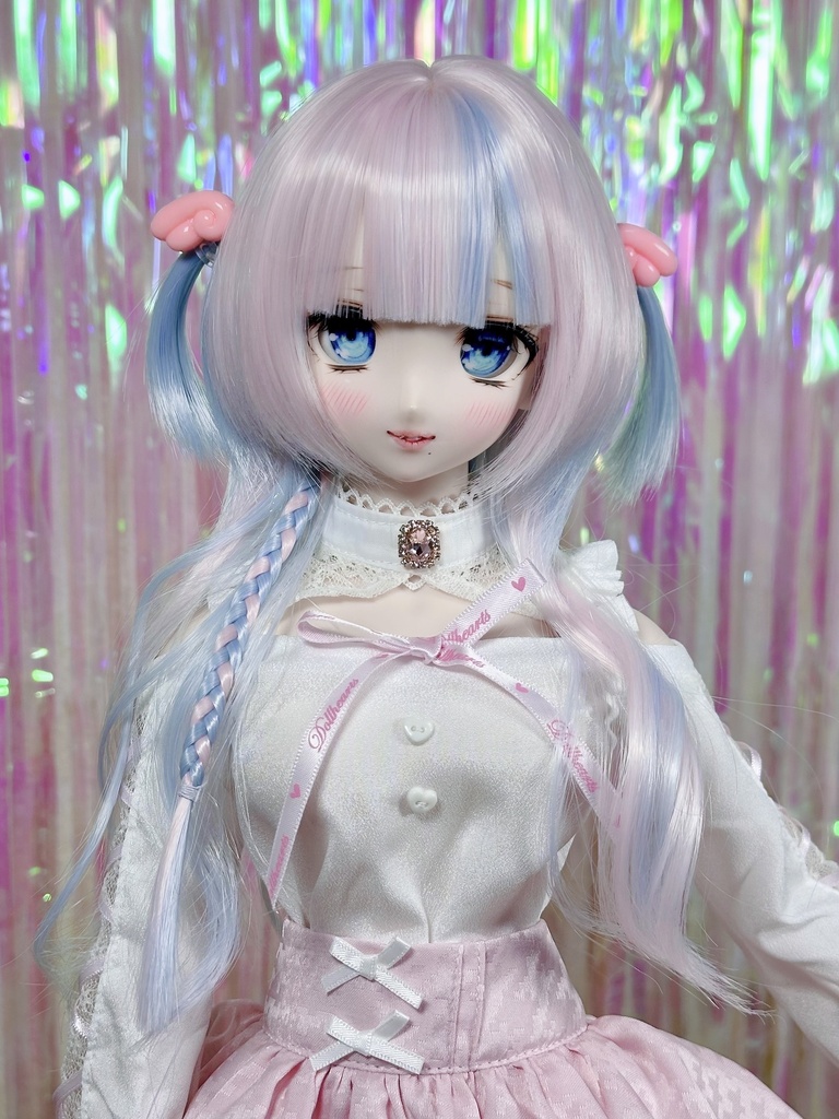 8~9インチ即納ウィッグ【ジェリーハーフツイン】MDD.DD.SDサイズ ドールウィッグ